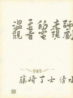 温柔的老师在线观看电视剧免费高清