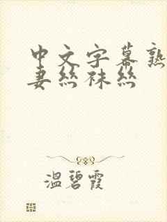 中文字幕熟女人妻丝袜丝