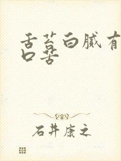 舌苔白腻有齿痕口苦