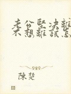 老公坚决离婚我不想离该怎样应对