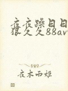 夜夜躁日日躁狠狠久久88av91