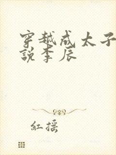 穿越成太子的小说李辰