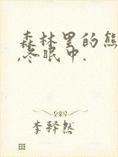 森林里的熊先生,冬眠中.