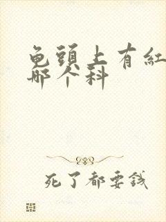 龟头上有红点看哪个科