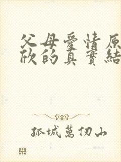 父母爱情原著安欣的真实结局