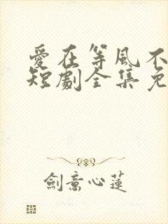 爱在等风不等你短剧全集免费观看