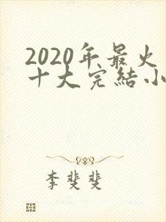 2020年最火十大完结小说封面