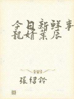 今日新鲜事上门龙婿叶辰封面