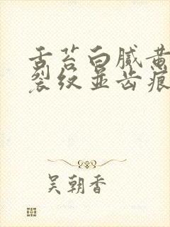 舌苔白腻黄中间裂纹并齿痕封面