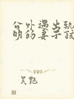 公外遇出轨了聪明的妻子该怎么做