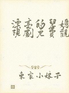 漂亮的儿媳妇电视剧免费观看封面