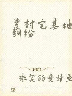 农村宅基地邻里纠纷封面