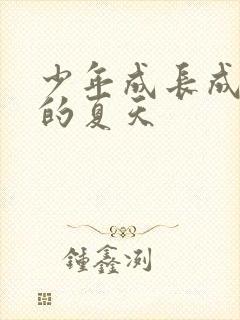 少年成长成大人的夏天