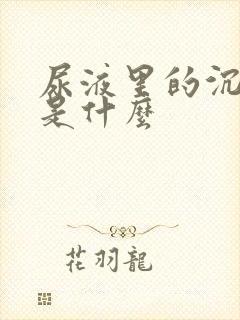 尿液里的沉淀物是什么