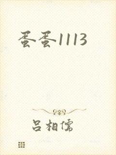 蛋蛋1113封面