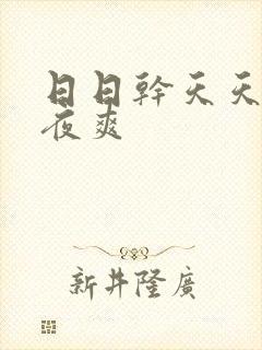 日日干天天干夜夜爽封面