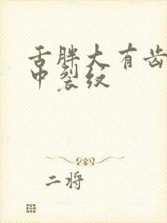 舌胖大有齿痕舌中裂纹