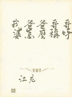 我爸爸哥哥的老婆怎么称呼封面