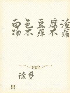 白色豆腐渣分泌物不痒不痛