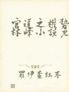 官道之权势滔天林峰小说免费