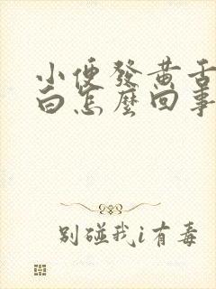 小便发黄舌苔发白怎么回事