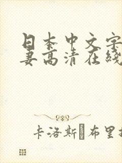 日本中文字幕人妻高清在线