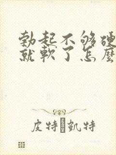 勃起不够硬一会就软了怎么治