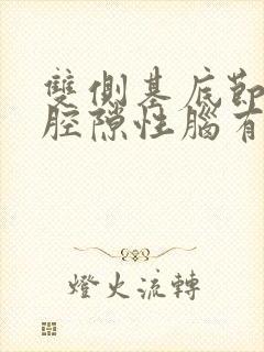 双侧基底节多发腔隙性脑有梗塞