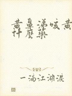 黄鼻涕咳黄痰吃什么药