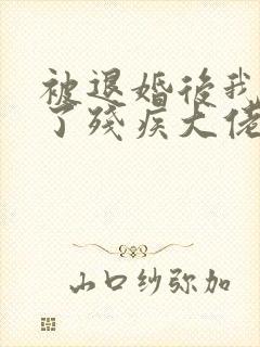 被退婚后我嫁给了残疾大佬