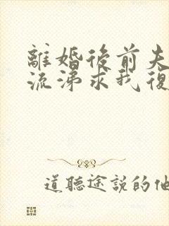 离婚后前夫痛哭流涕求我复婚