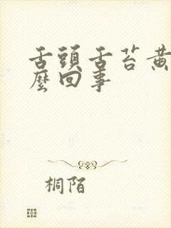 舌头舌苔黄厚怎么回事封面