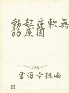 勃起疲软无力快的原因