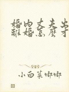 婚内丈夫出轨要离婚怎么才能挽回