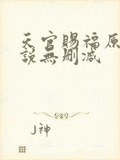 天官赐福原著小说无删减