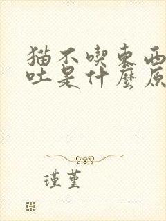 猫不吃东西是呕吐是什么原因