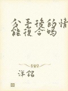 分手后的情人还能复合吗