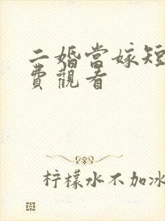 二婚当嫁短剧免费观看封面