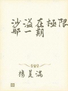 沙溢在极限挑战哪一期