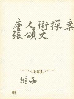 唐人街探案网剧张颂文