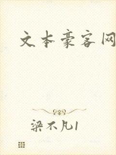 文本豪客网封面