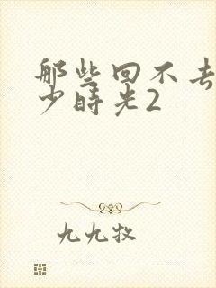 那些回不去的年少时光2