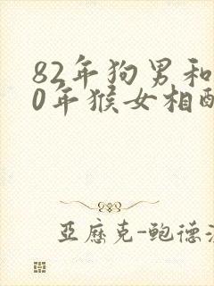 82年狗男和80年猴女相配婚姻如何封面