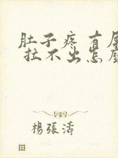 肚子疼 有屎意 拉不出怎么办