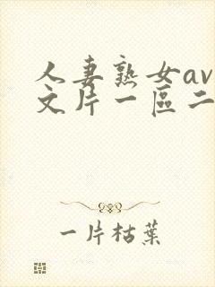 人妻熟女av中文片一区二区封面