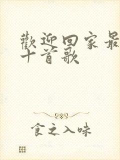 欢迎回家最火的十首歌