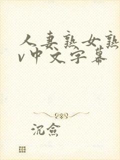 人妻熟女熟女av中文字幕