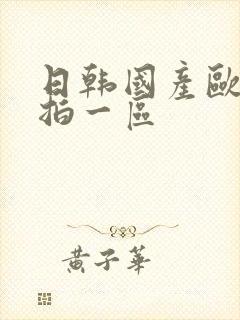 日韩国产欧美自拍一区