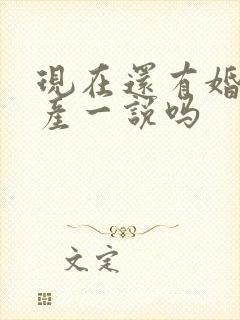 现在还有婚前财产一说吗