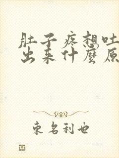 肚子疼想吐吐不出来什么原因